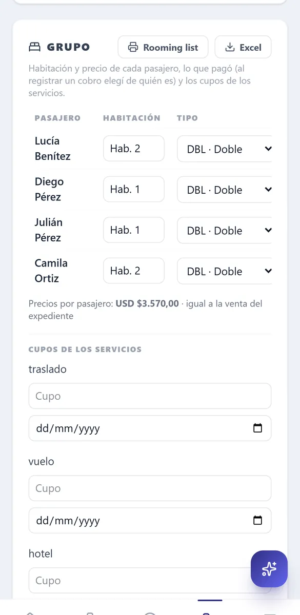 Grupo de un expediente de Levoron en el celular